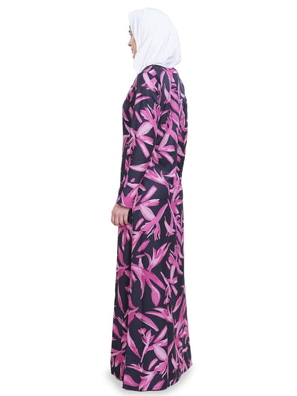 Printed Crepe Abaya AYP-631