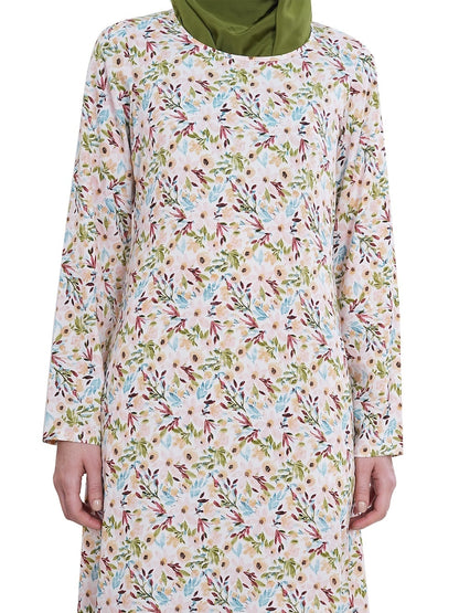 Printed Crepe Abaya AYP-632