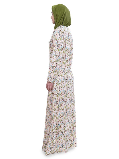 Printed Crepe Abaya AYP-632
