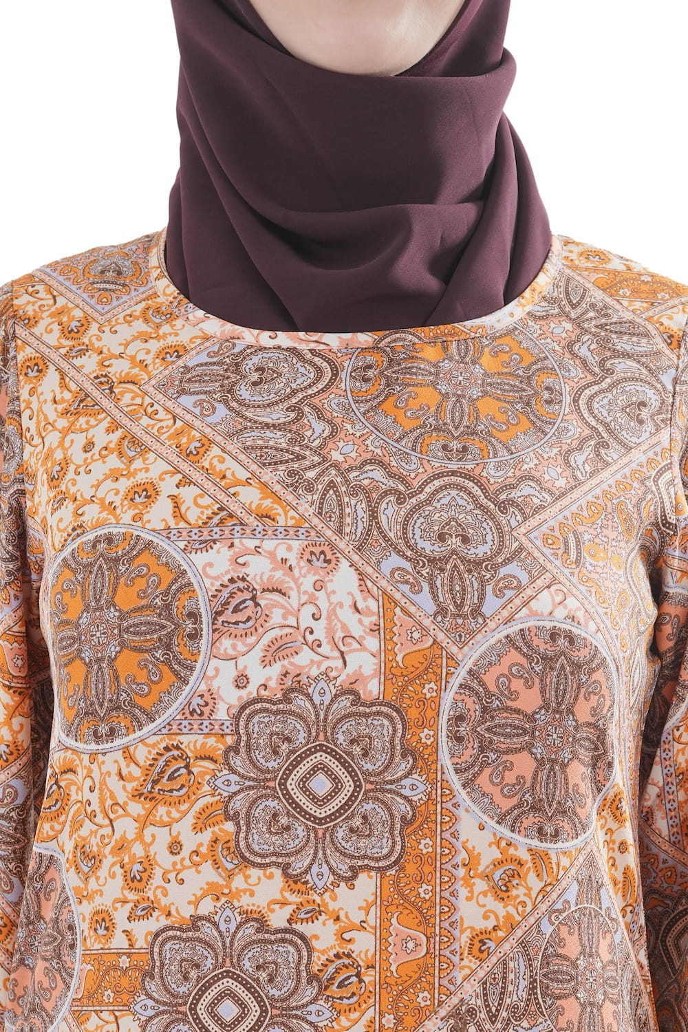 Printed Crepe Abaya AYP-636