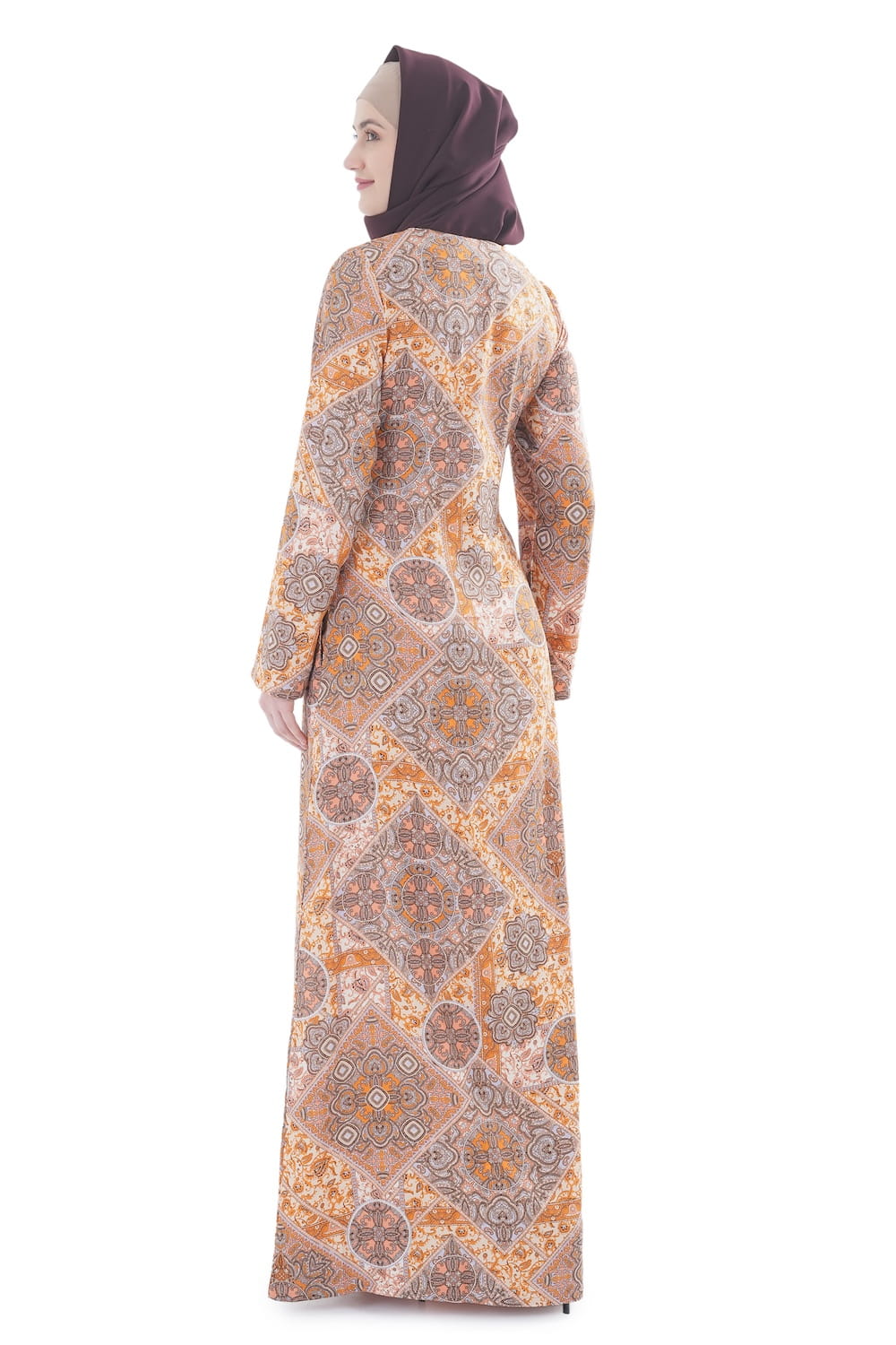 Printed Crepe Abaya AYP-636