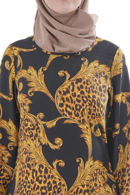 Printed Crepe Abaya AYP-637