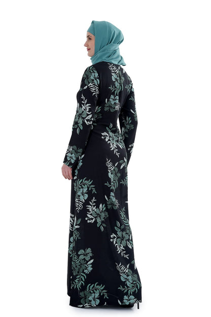 Printed Crepe Abaya AYP-638