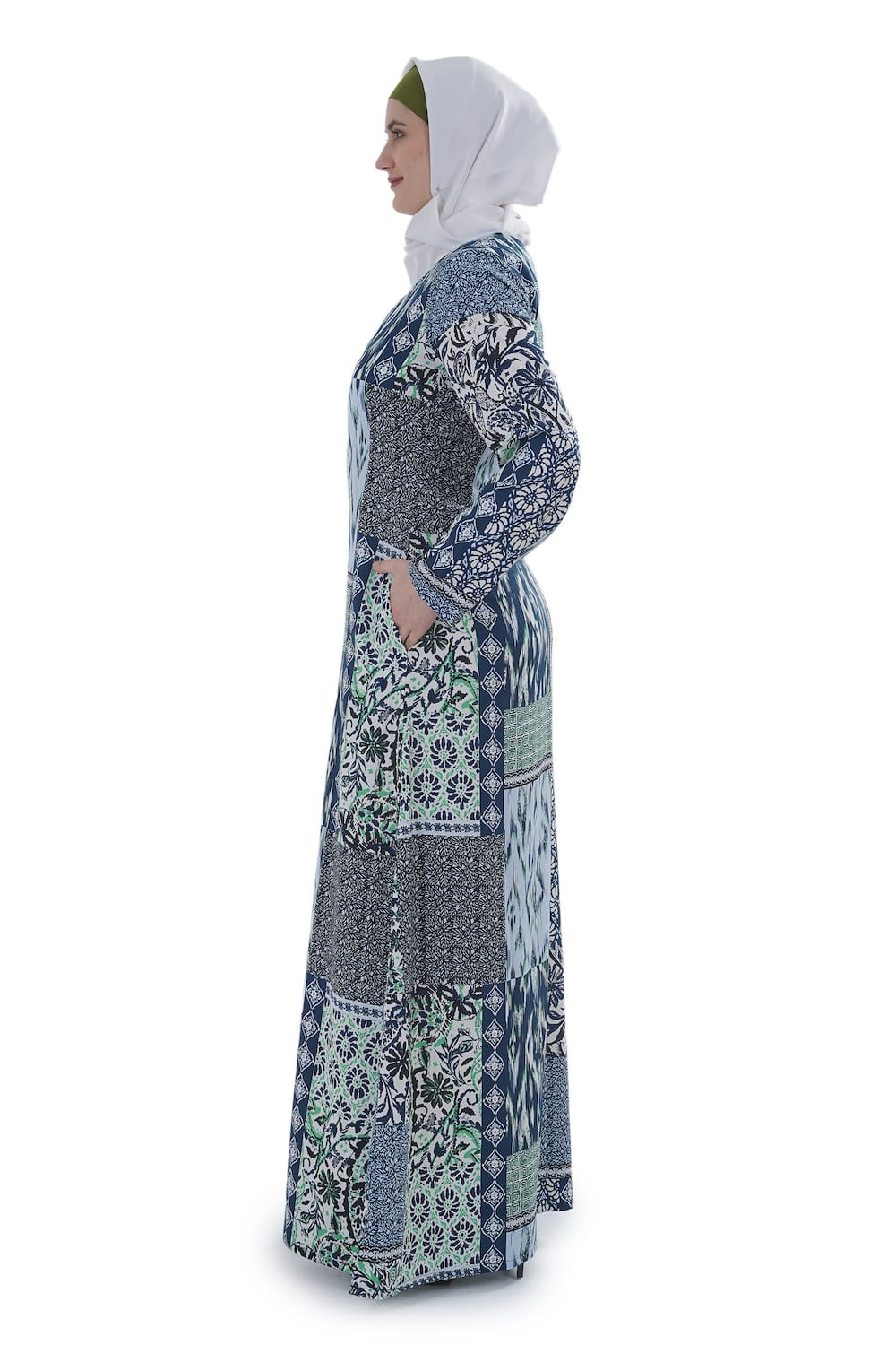 Printed Crepe Abaya AYP-639