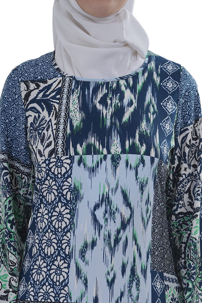 Printed Crepe Abaya AYP-639