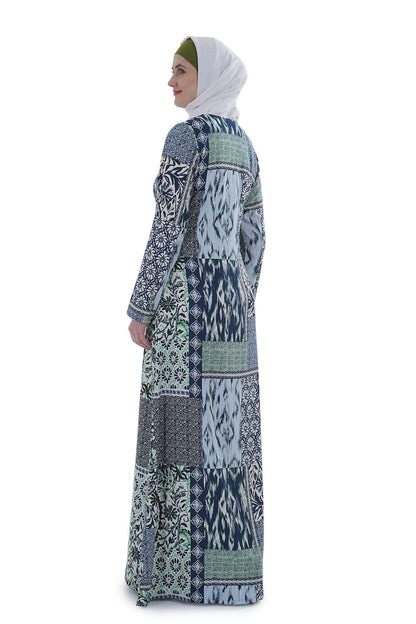 Printed Crepe Abaya AYP-639