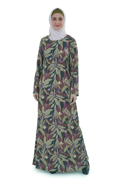 Printed Crepe Abaya AYP-640