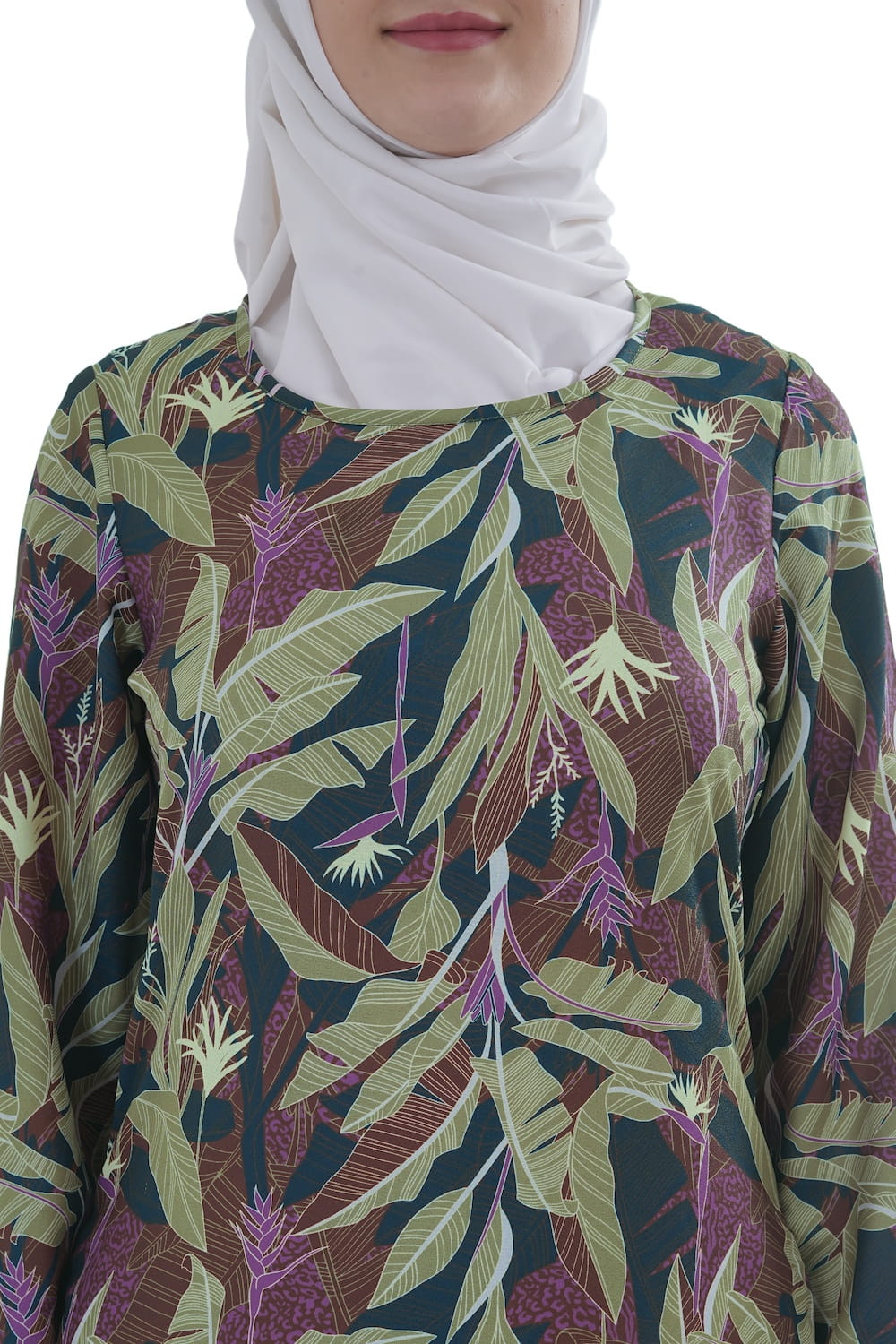 Printed Crepe Abaya AYP-640