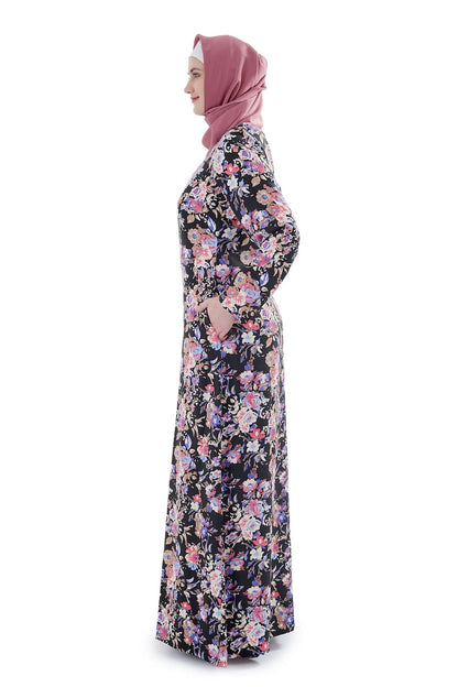 Printed Crepe Abaya AYP-641