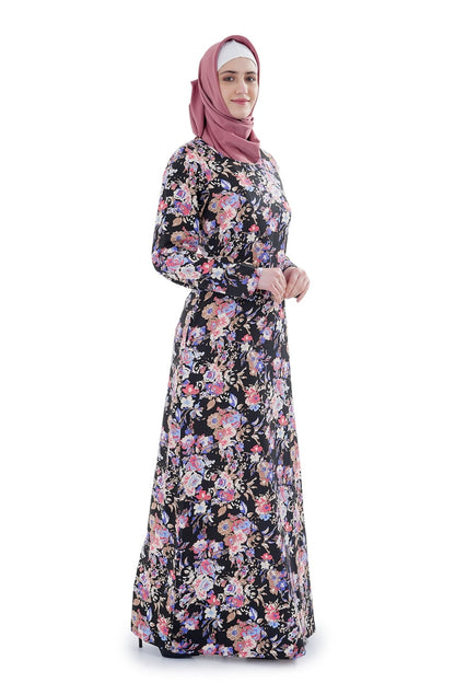 Printed Crepe Abaya AYP-641