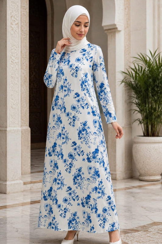 Printed Crepe Abaya AYP-644