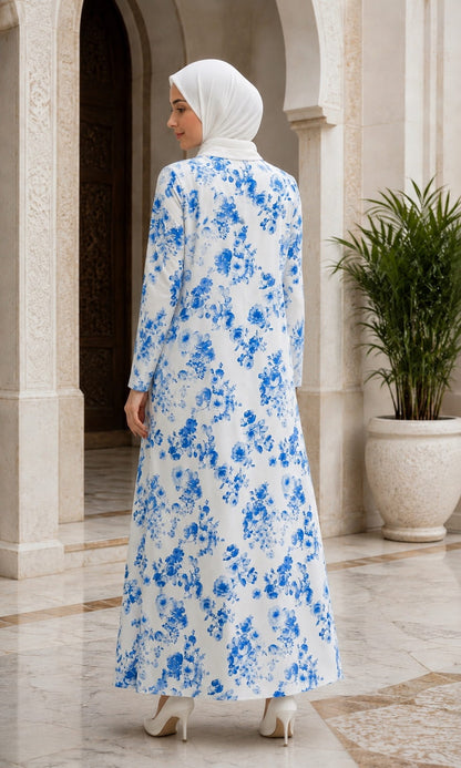 Printed Crepe Abaya AYP-644