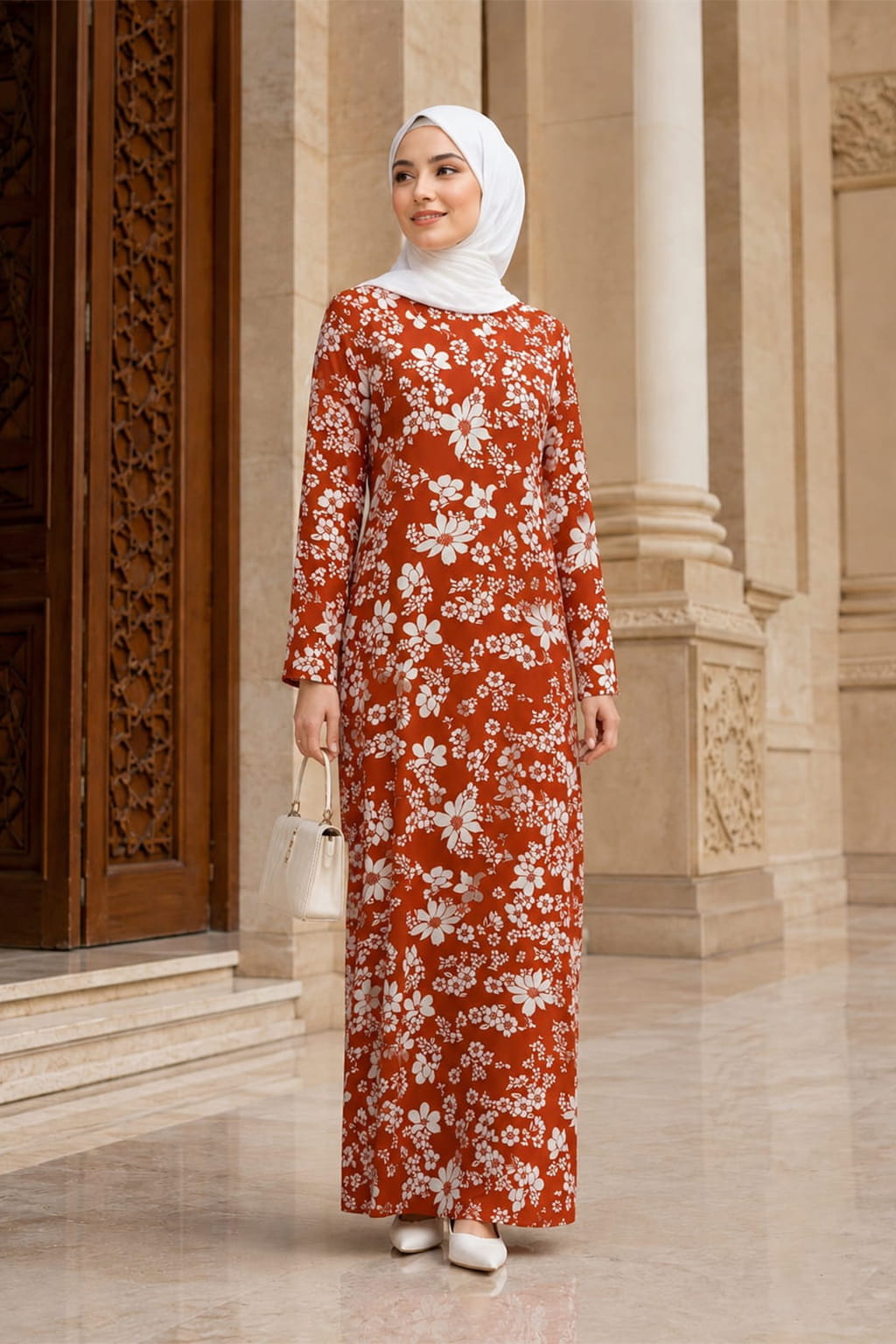 Printed Crepe Abaya AYP-650