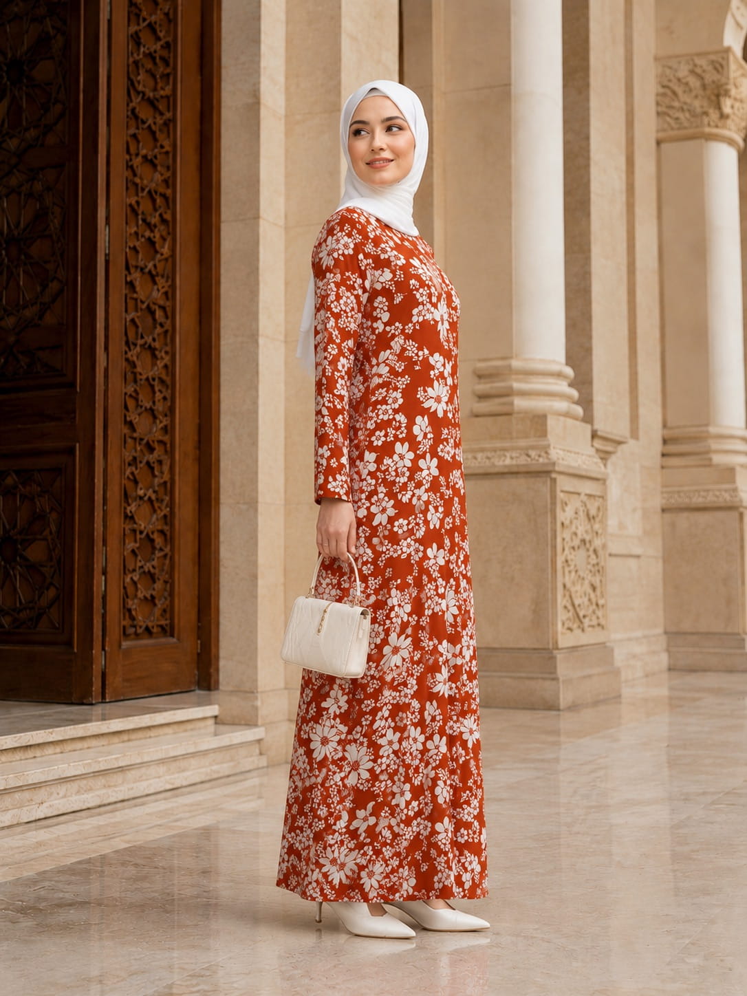 Printed Crepe Abaya AYP-650