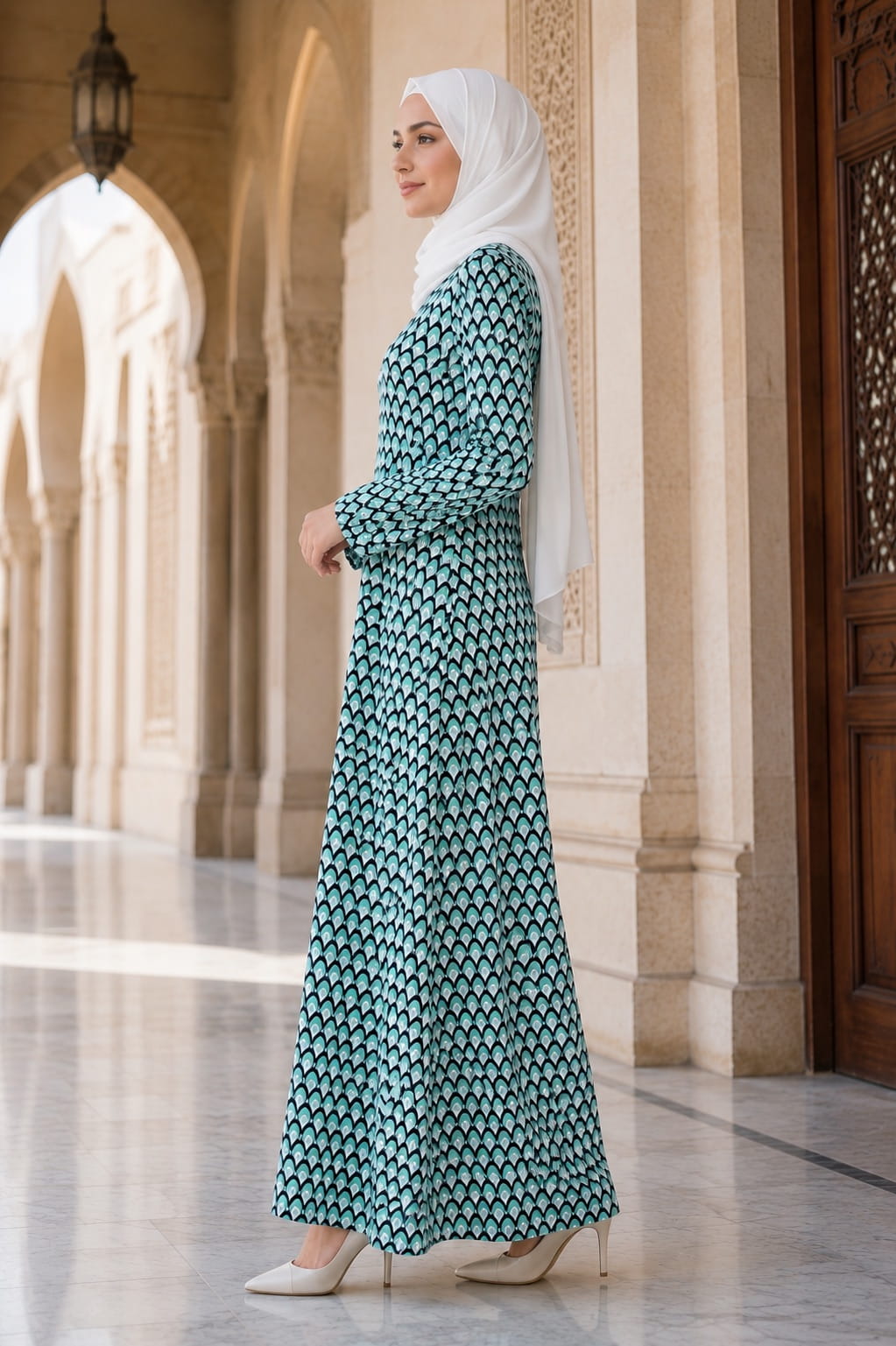 Printed Crepe Abaya AYP-668