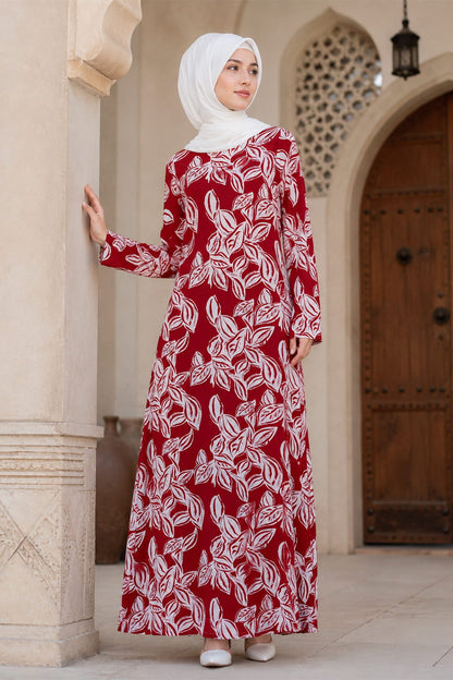 Printed Crepe Abaya AYP-670