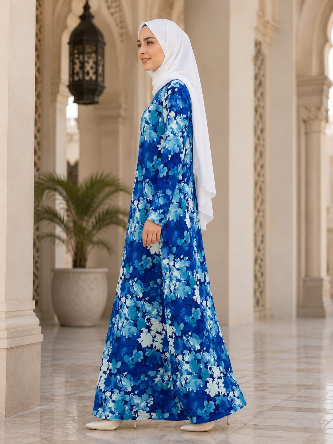 Printed Crepe Abaya AYP-671