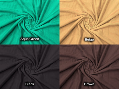 Rayon Spandex Jersey Knit Fabric, 64" Wide, 220 GSM, Per Yard