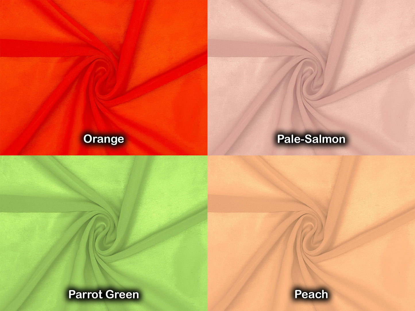 Polyester Georgette Fabric, 40" Wide, 70 GSM, Per Yard