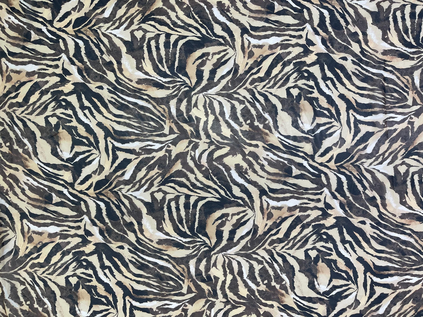 Printed Georgette Polyester Fabric, Woven, 70 GSM, Breathable, 42" Wide, Per Yard, AYG-049, Animal Print
