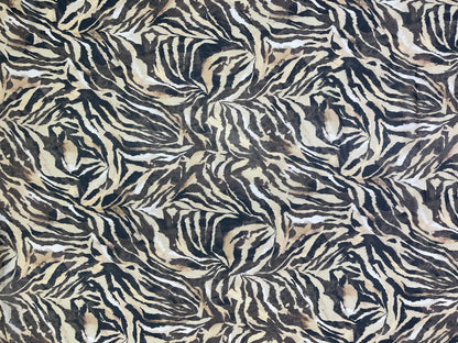Printed Georgette Polyester Fabric, Woven, 70 GSM, Breathable, 42" Wide, Per Yard, AYG-049, Animal Print