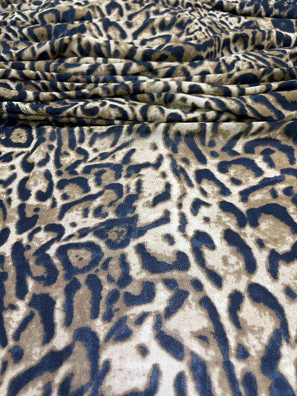 Printed Georgette Polyester Fabric, Woven, 70 GSM, Breathable, 42" Wide, Per Yard, AYG-022, Animal Print