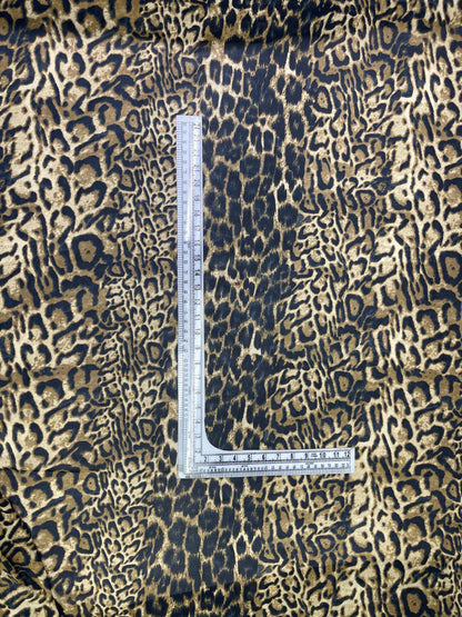 Printed Georgette Polyester Fabric, Woven, 70 GSM, Breathable, 42" Wide, Per Yard, AYG-022, Animal Print
