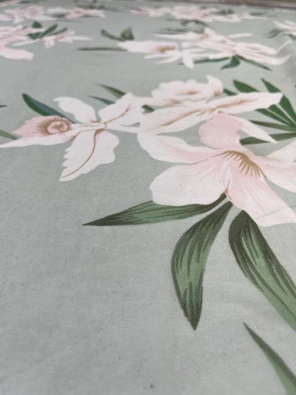 Printed Georgette Polyester Fabric, Woven, 70 GSM, Breathable, 42" Wide, Per Yard, AYG-060, Floral Print