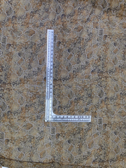 Printed Georgette Polyester Fabric, Woven, 70 GSM, Breathable, 42" Wide, Per Yard, AYG-064, Animal Print