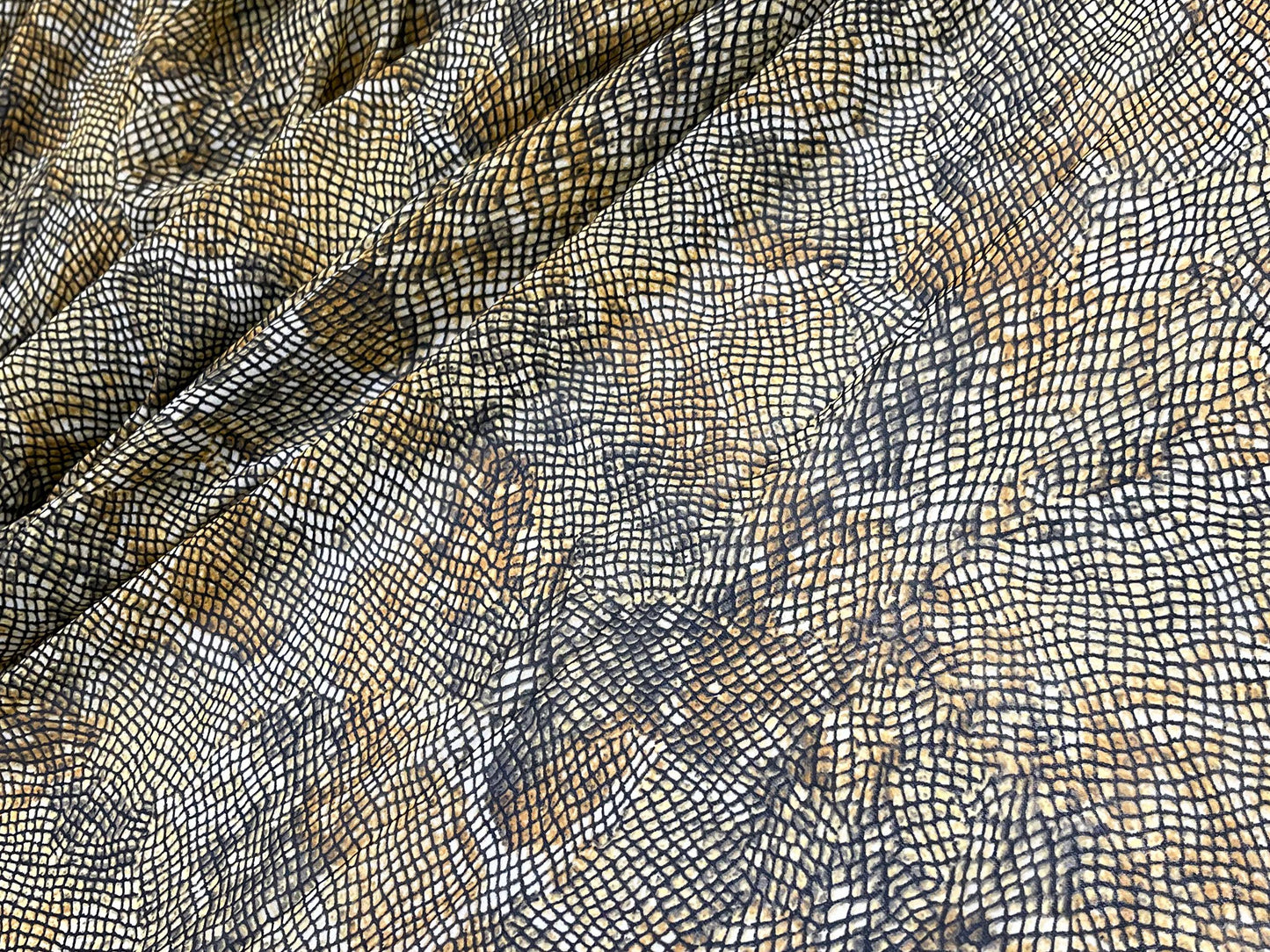 Printed Georgette Polyester Fabric, Woven, 70 GSM, Breathable, 42" Wide, Per Yard, AYG-064, Animal Print