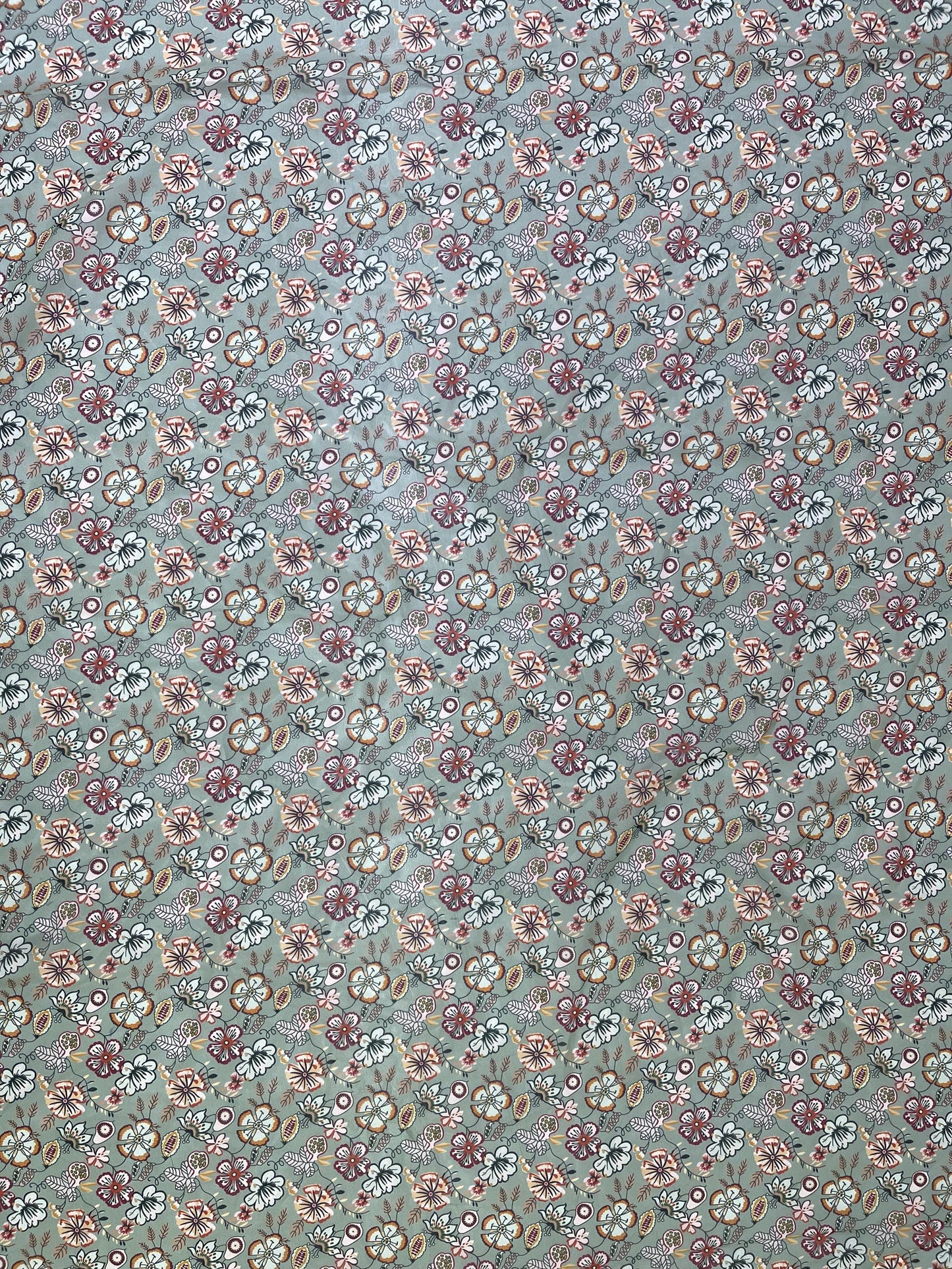 Printed Georgette Polyester Fabric, Woven, 70 GSM, Breathable, 42" Wide, Per Yard, AYG-070, Floral