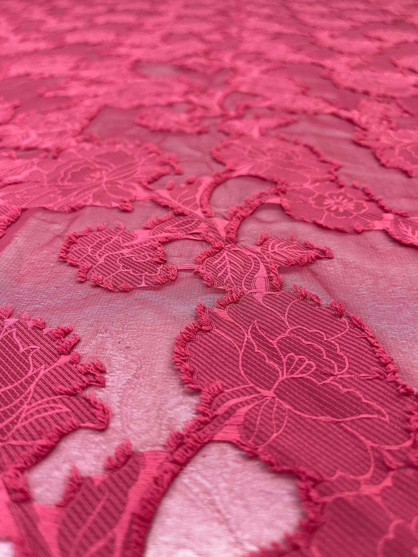 Printed Georgette Polyester Fabric, Woven, 70 GSM, Breathable, 42" Wide, Per Yard, AYG-050, Brasso Red Print