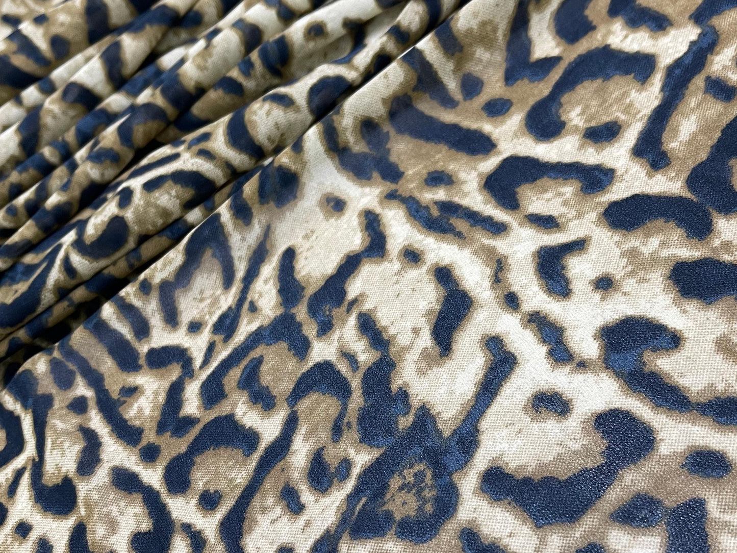 Printed Georgette Polyester Fabric, Woven, 70 GSM, Breathable, 42" Wide, Per Yard, AYG-022, Animal Print