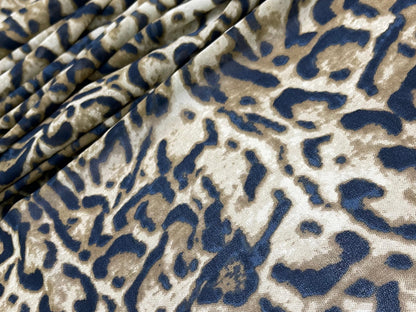 Printed Georgette Polyester Fabric, Woven, 70 GSM, Breathable, 42" Wide, Per Yard, AYG-022, Animal Print