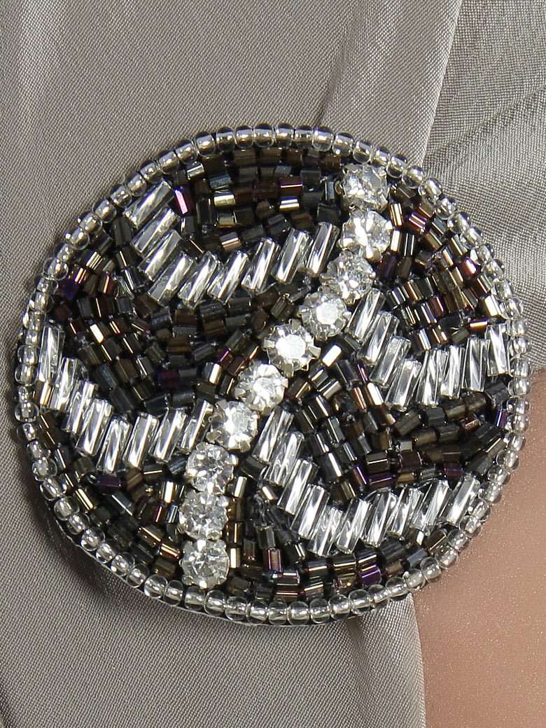 Zig-Zag Design Brooch Pin Cum Clip