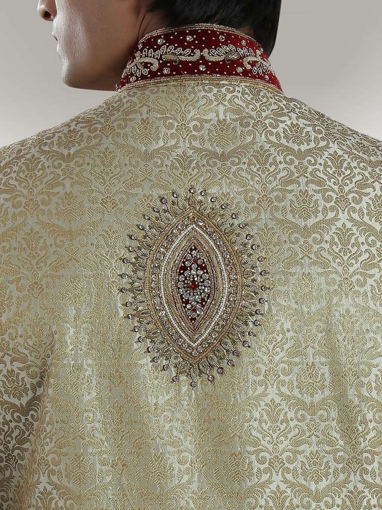 Umair Cream Sherwani