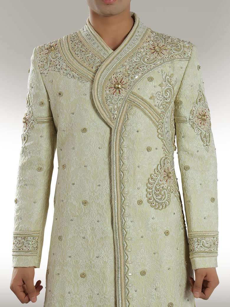 Charming Richlook off White Sherwani