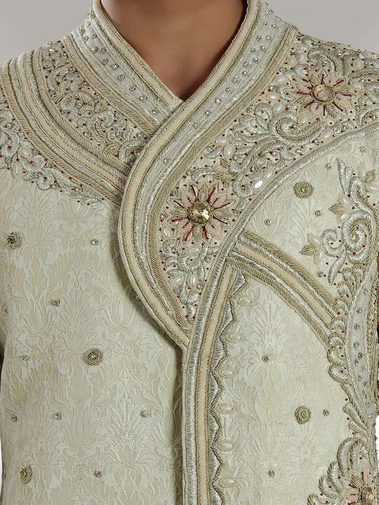 Charming Richlook off White Sherwani