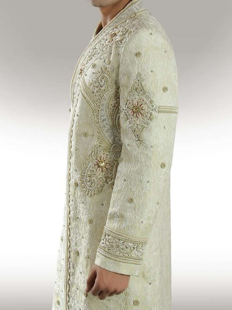 Charming Richlook off White Sherwani