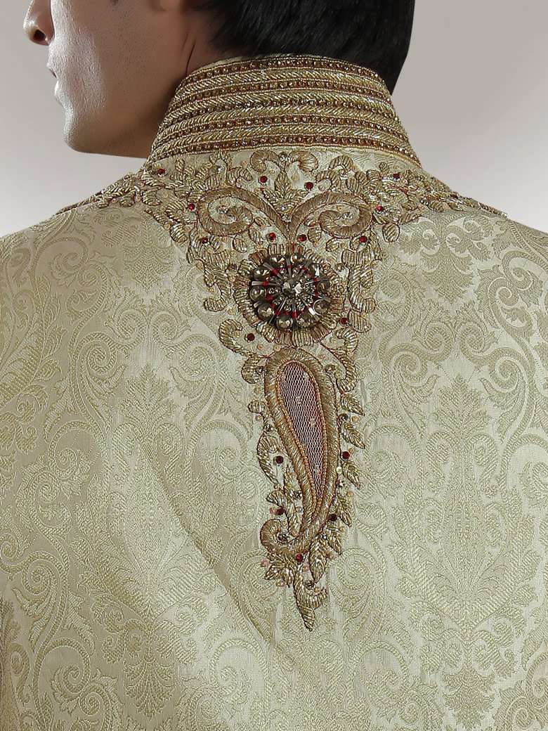 Elegant Look Cream Sherwani