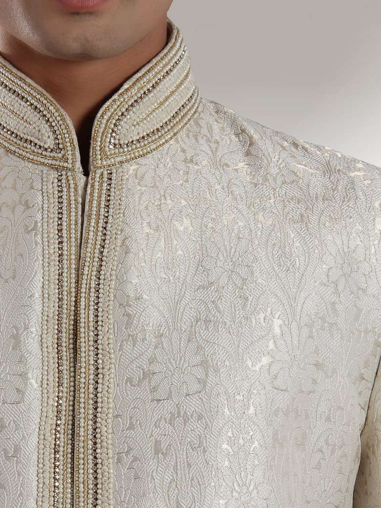 Sober off White Sherwani