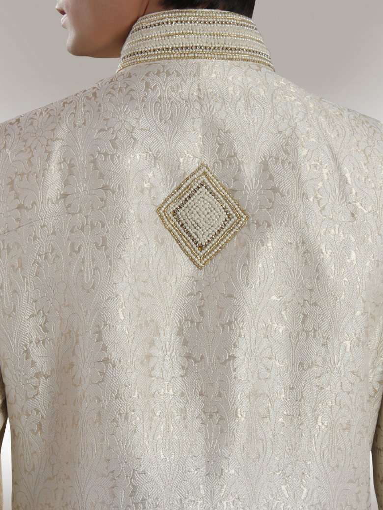 Sober off White Sherwani