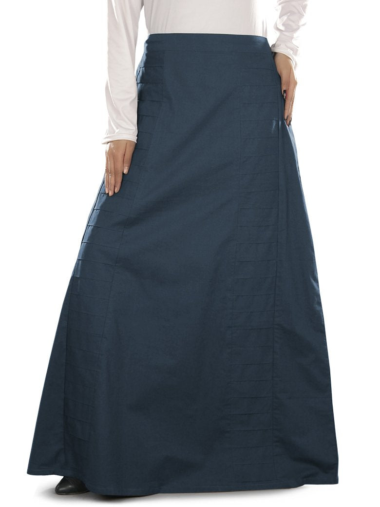 Aabirah Navy Blue Cotton Skirt