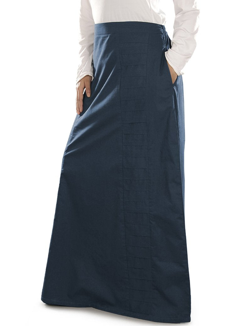Aabirah Navy Blue Cotton Skirt