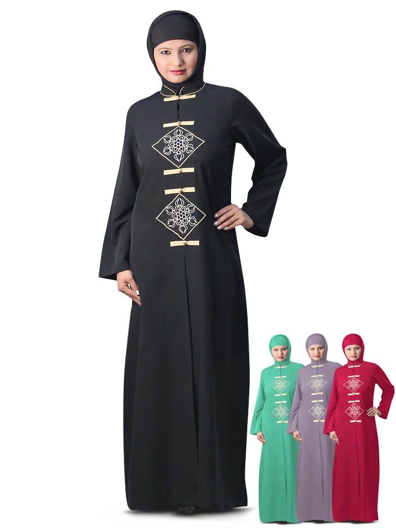 Stunning Embroidered Abaya Dress
