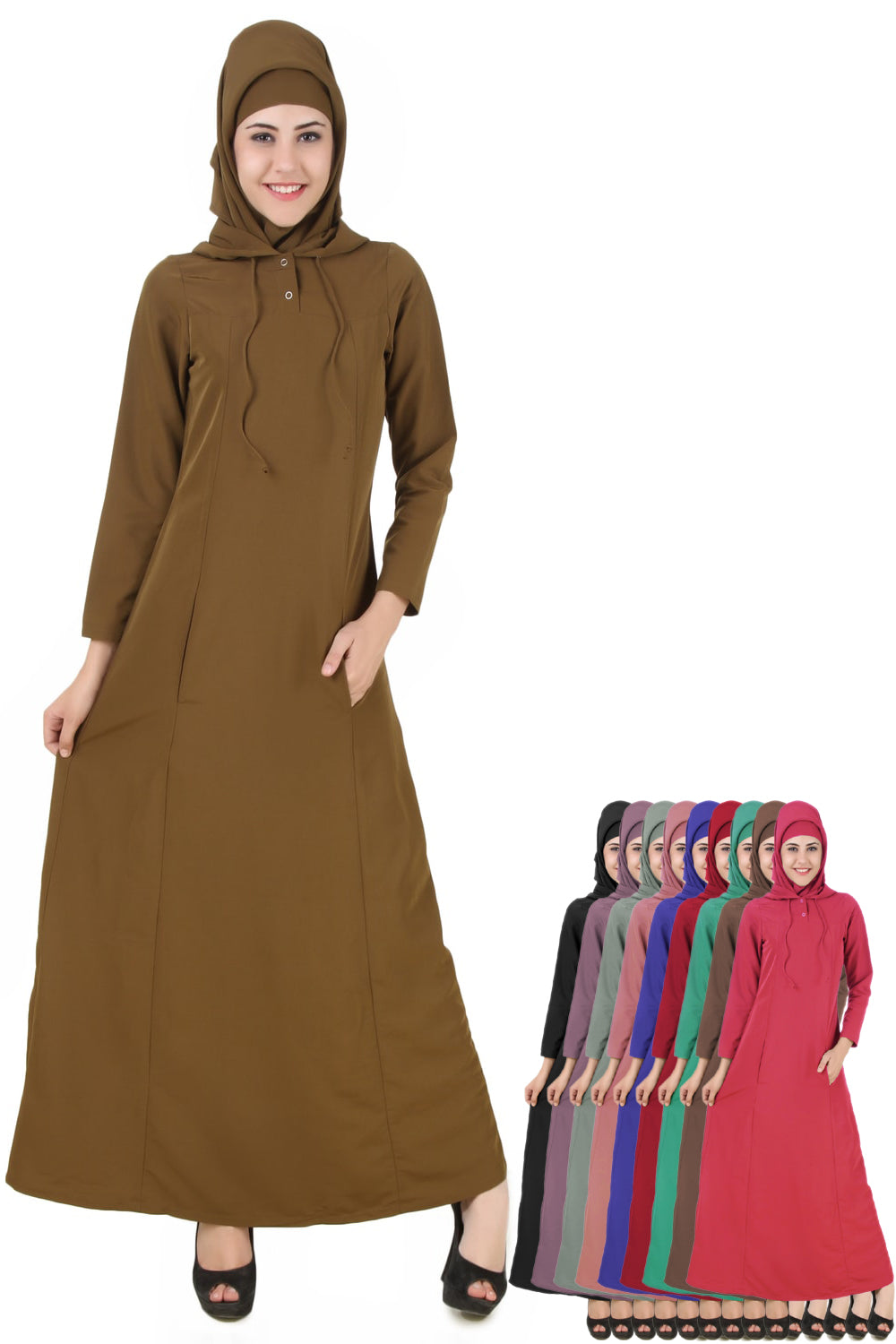 Rihana Olive Green Kashibo Abaya