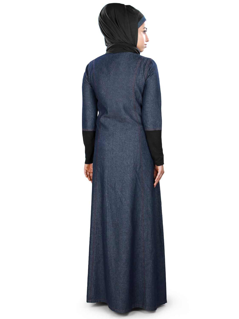 Maira Denim Abaya