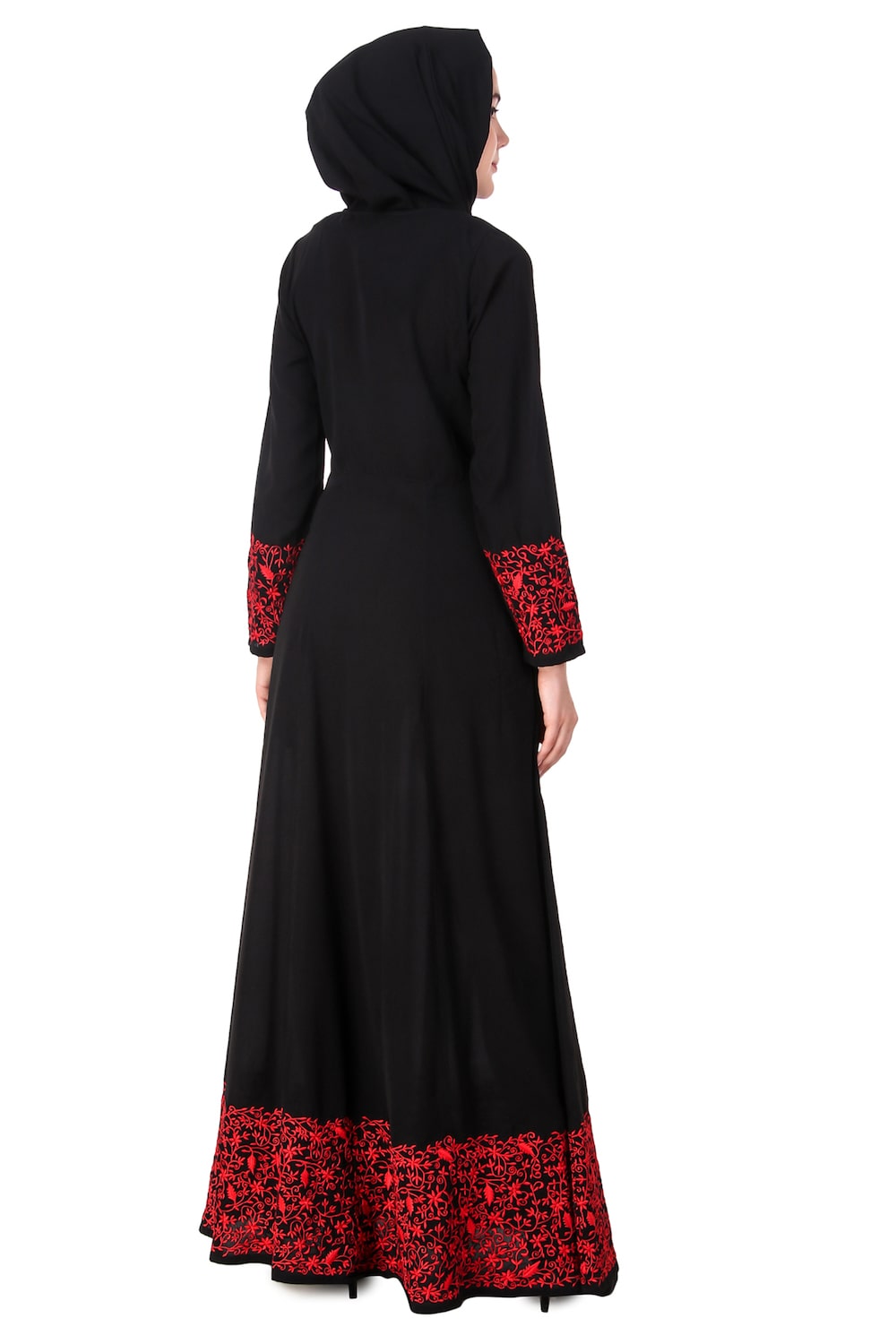 Heavy Hand Embroidered Anarkali Eid Abaya Back