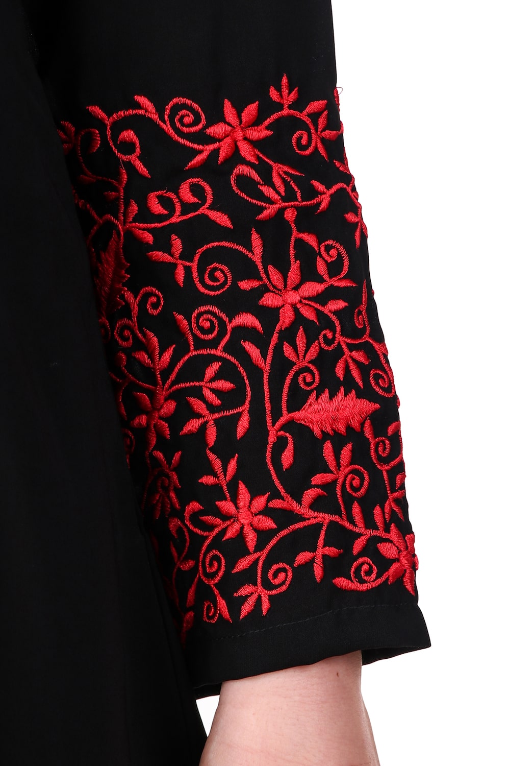 Heavy Hand Embroidered Anarkali Eid Abaya Sleeves Embroidery