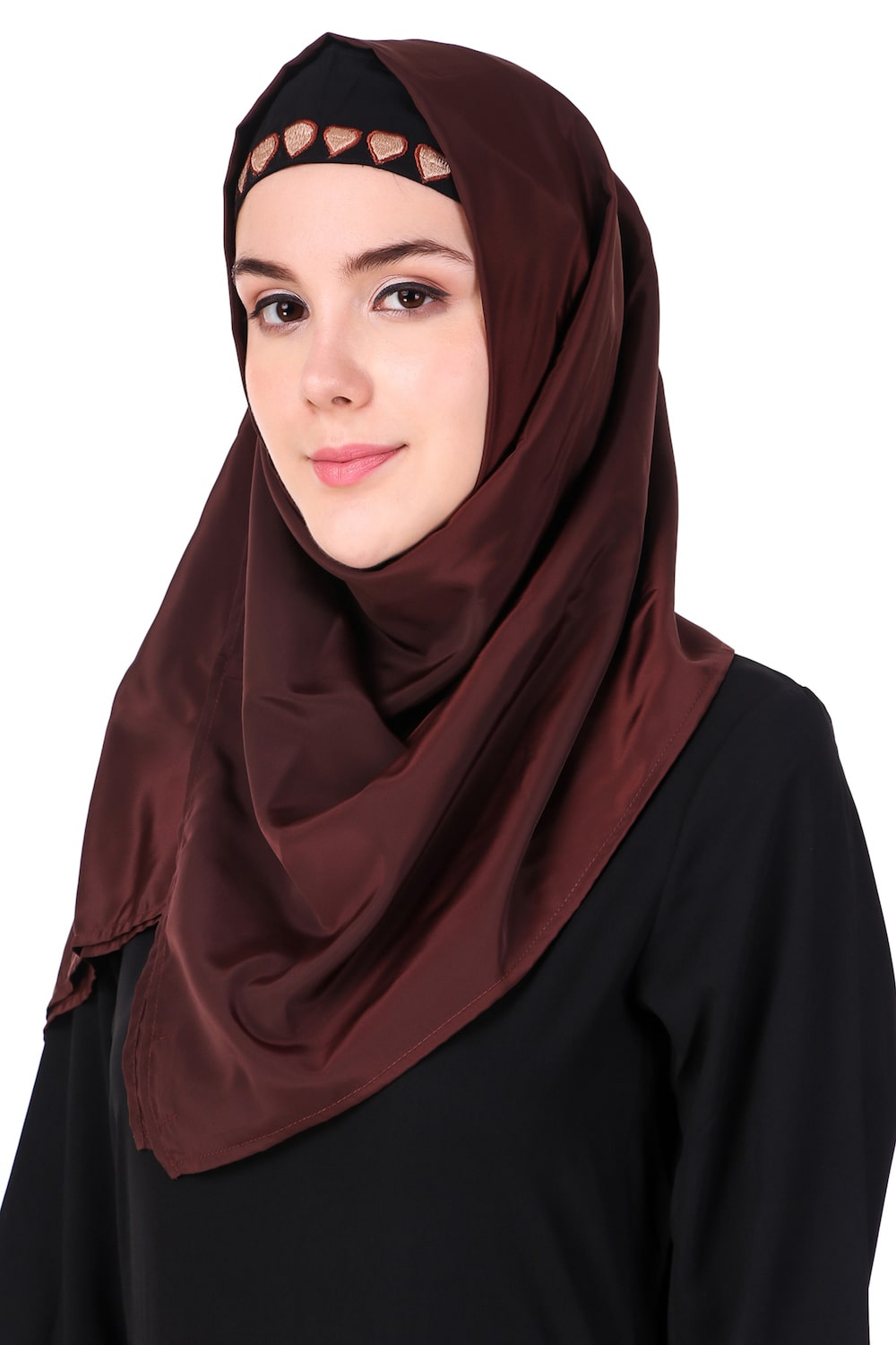 Heavy Floral Embroidered Bottom Anarkali Abaya Hijab